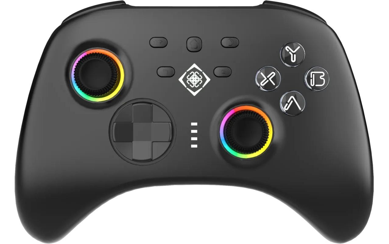 Deltaco GAM-184 – Gaming-Maus – Kabellos (Bluetooth/2,4 GHz), RGB-Beleuchtung, Schwarz