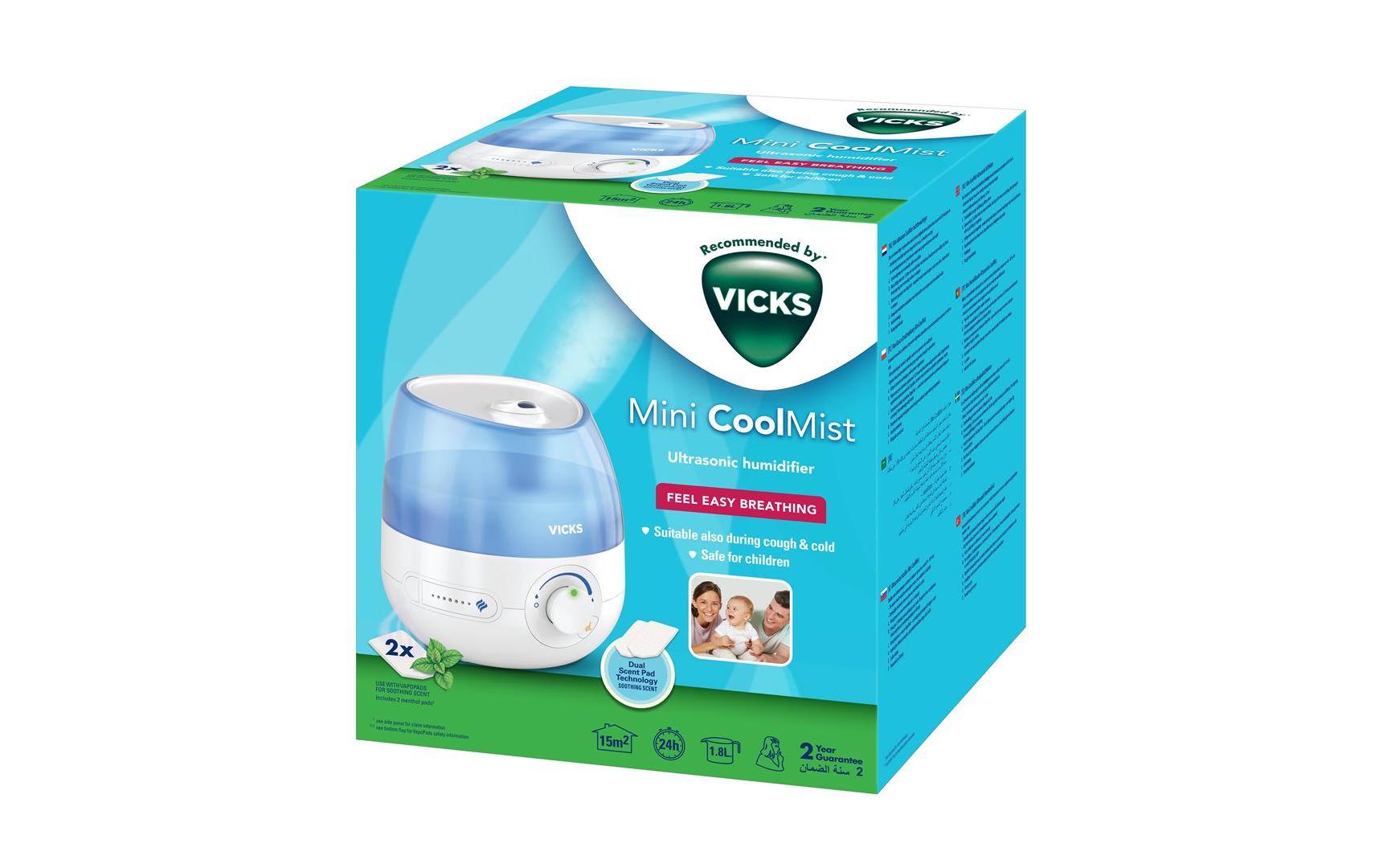 Vicks Luftbefeuchter VUL5 – Ultraschall, Hygrostat