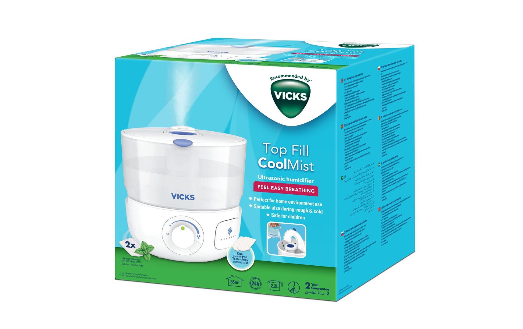 Vicks Luftbefeuchter VUL585E – Dampf