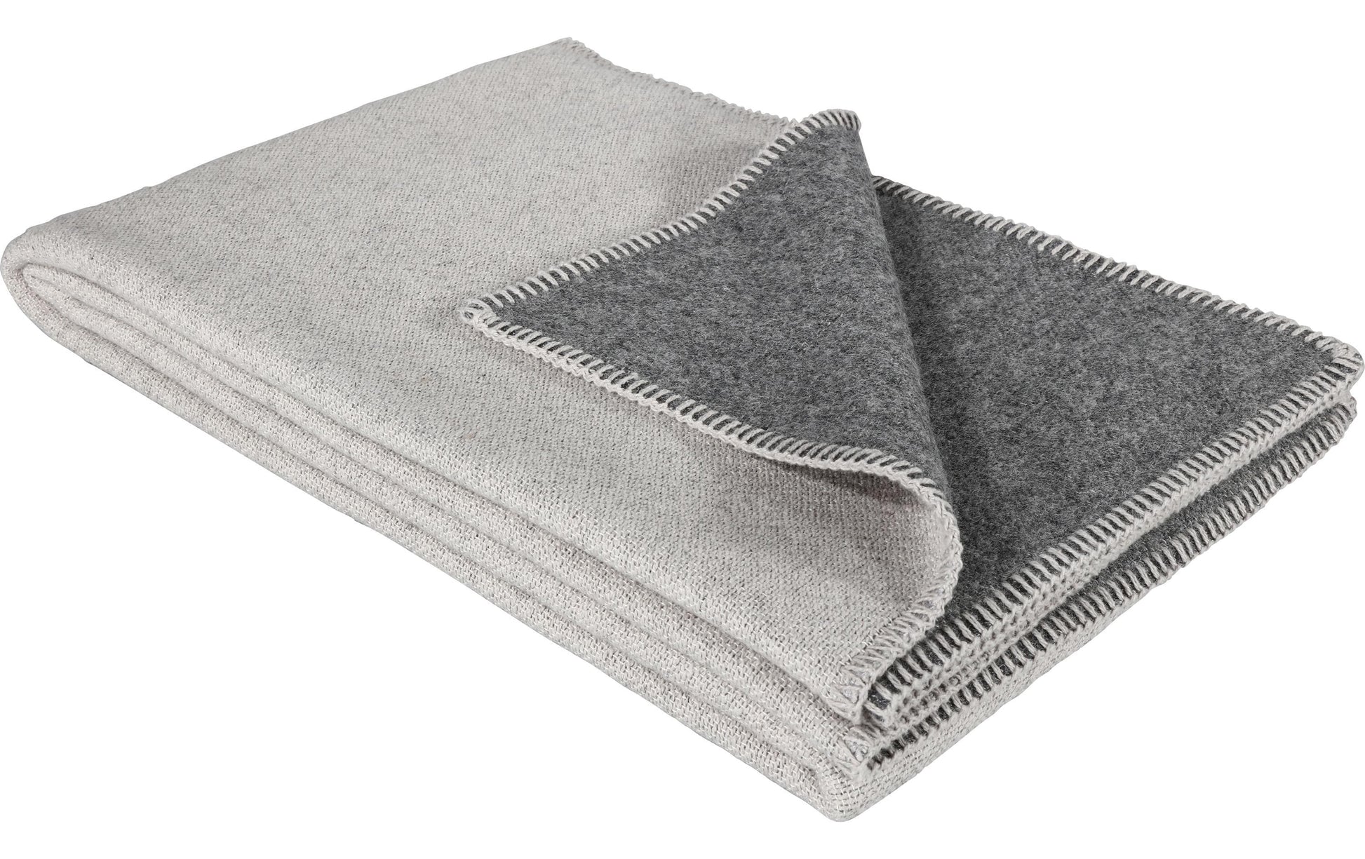 Eskimo Wohndecke – 130 × 200 cm, Wolle-Mix, Beige