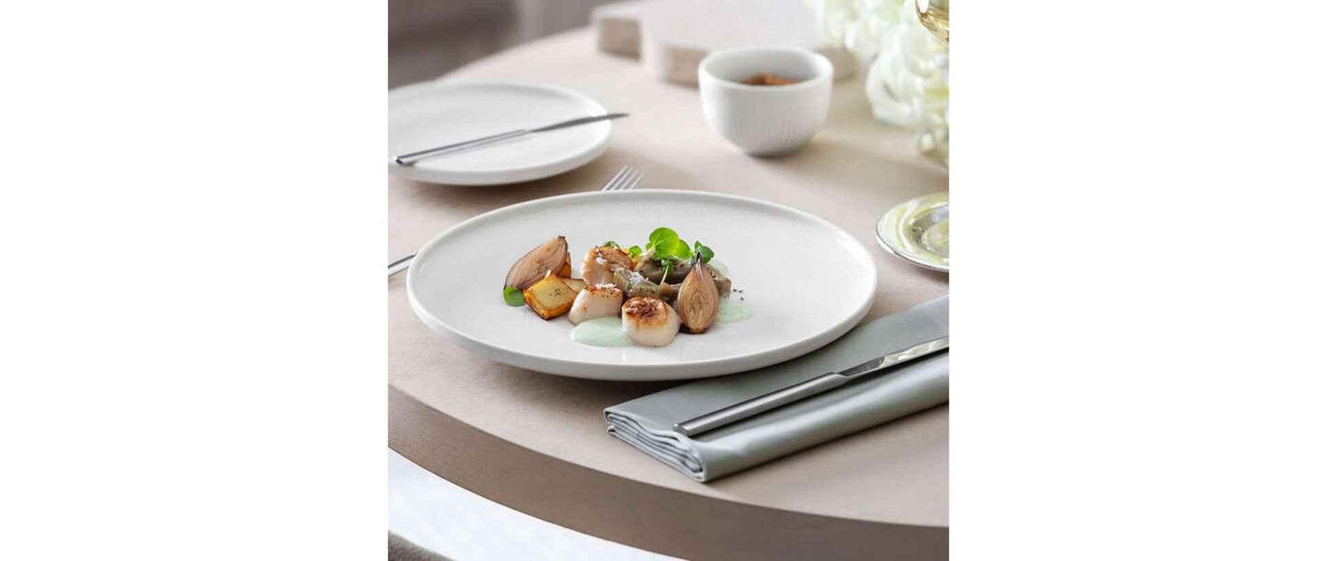 Villeroy & Boch Afina Brot- & Butterteller – Ø 17,1 cm, Porzellan, Weiss