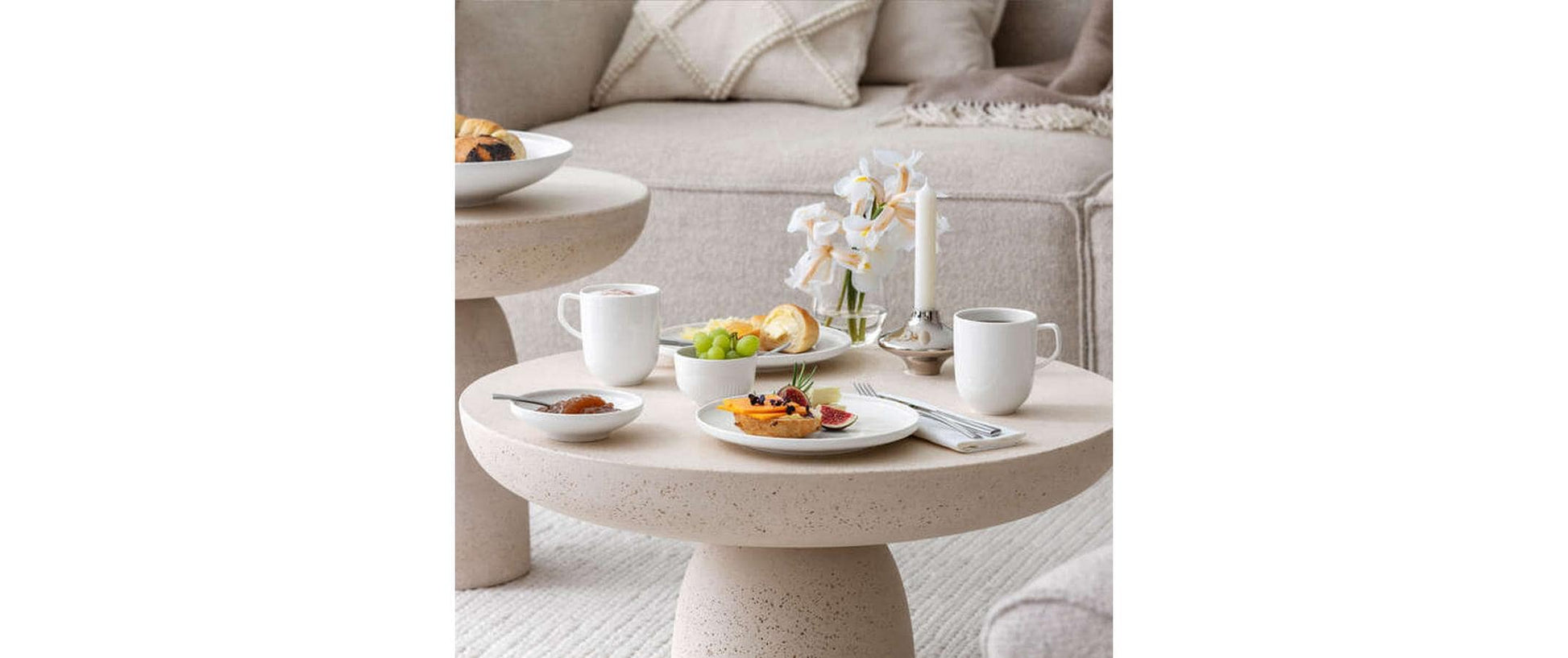 Villeroy & Boch Afina Frühstücksteller – Porzellan, weiss, Ø 22 cm, spülmaschinenbeständig