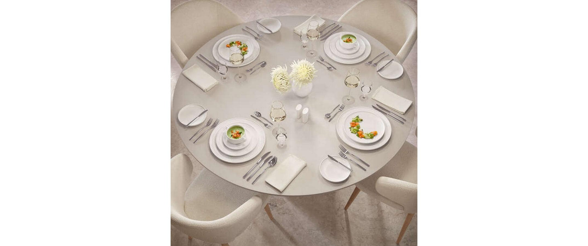 Villeroy & Boch Afina Frühstücksteller – Porzellan, weiss, Ø 22 cm, spülmaschinenbeständig