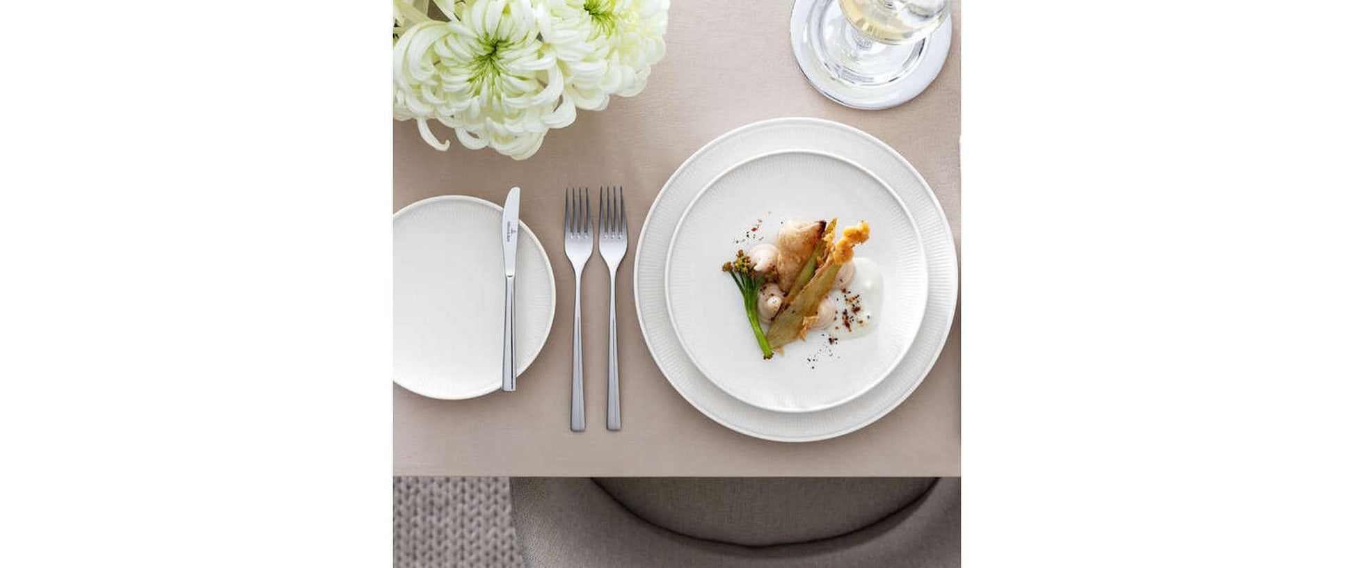 Villeroy & Boch Afina Frühstücksteller – Porzellan, weiss, Ø 22 cm, spülmaschinenbeständig