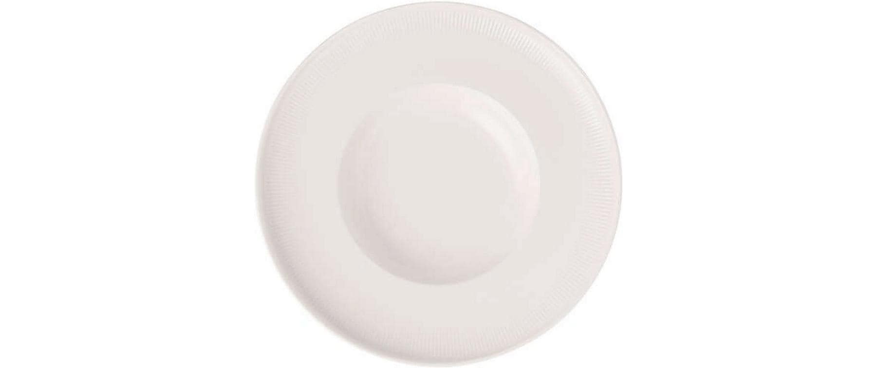 Villeroy & Boch Suppenteller – 0,40 l, Porzellan, Weiss, Mikrowellengeeignet, Spülmaschinenbeständig
