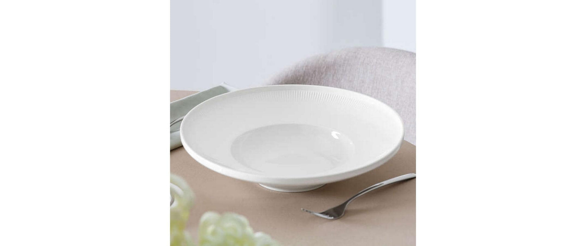 Villeroy & Boch Suppenteller – 0,40 l, Porzellan, Weiss, Mikrowellengeeignet, Spülmaschinenbeständig