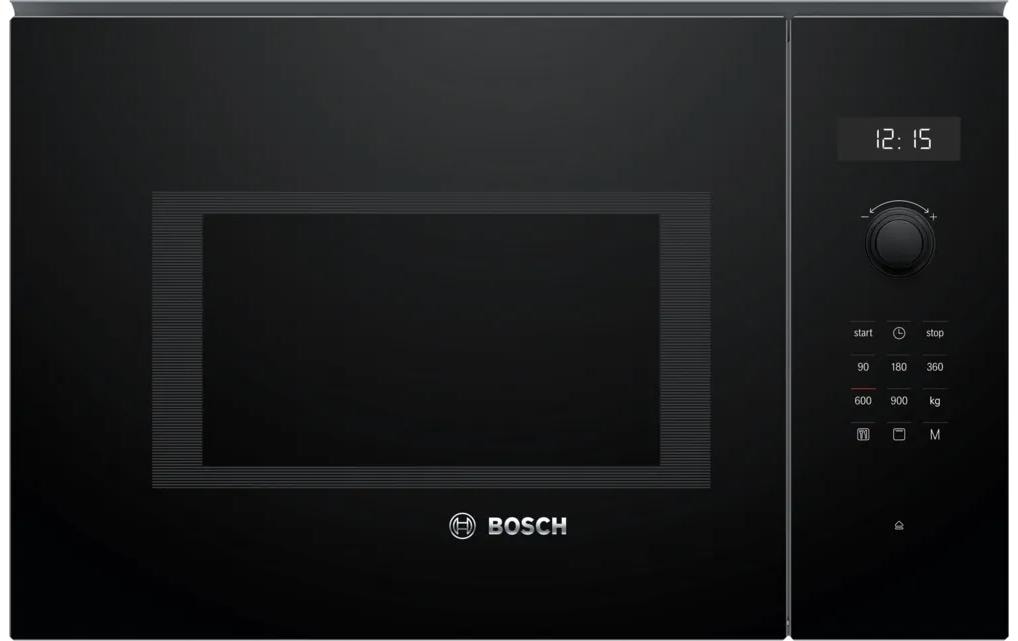 Bosch Einbau-Mikrowelle BEL554MB0 – 25 l, Grill & Heissluft, 900 W – Schwarz/Edelstahl