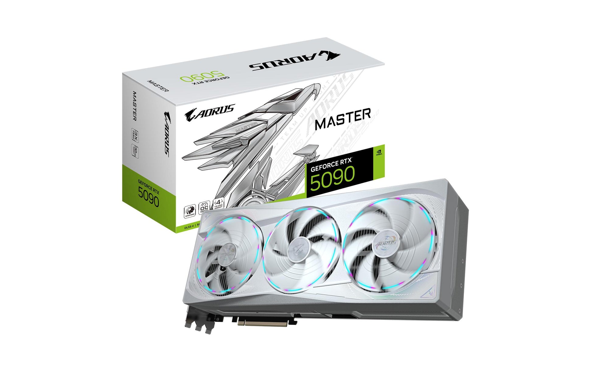 GIGABYTE AORUS RTX 5090 MASTER ICE 32G – PCIe Grafikkarte – 32 GB GDDR7, 3×DP, 1×HDMI, PCIe 5.0, 1×16‑pin