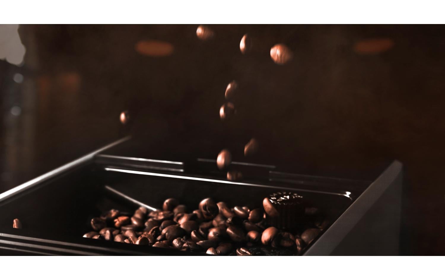 Trisa Crema One Touch 6220.4245 Kaffeevollautomat – 1,2 l, 130 g Bohnenbehälter, 19 bar, schwarz/silber