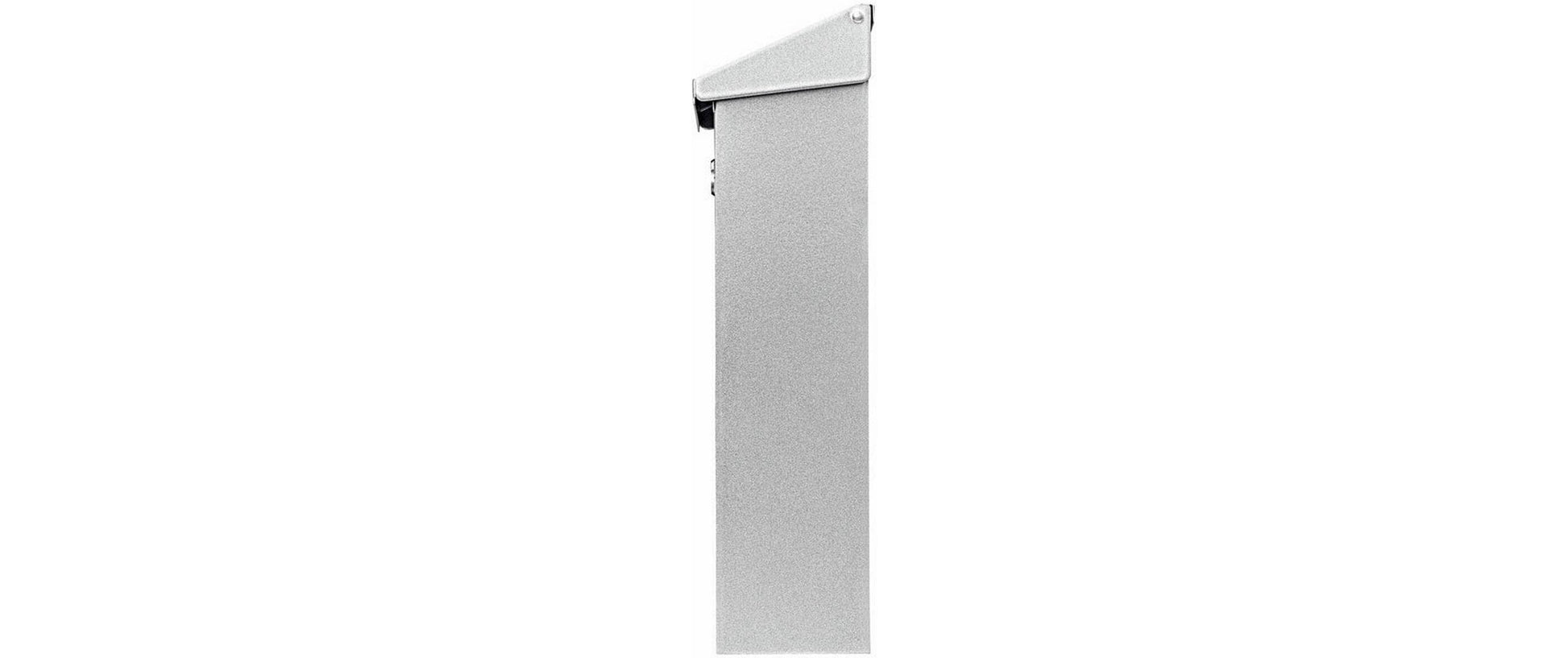BURG-WÄCHTER Daily 5861 SI Briefkasten – Stahl – Silber – verschliessbar, 2 Schlüssel – 225 × 305 × 75 mm