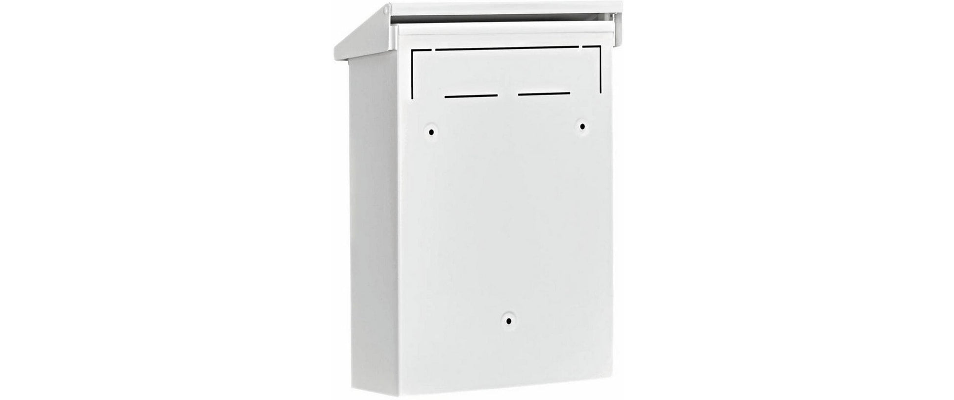 BURG-WÄCHTER Briefkasten – Stahl, weiss, 22,5 × 30,5 × 7,5 cm