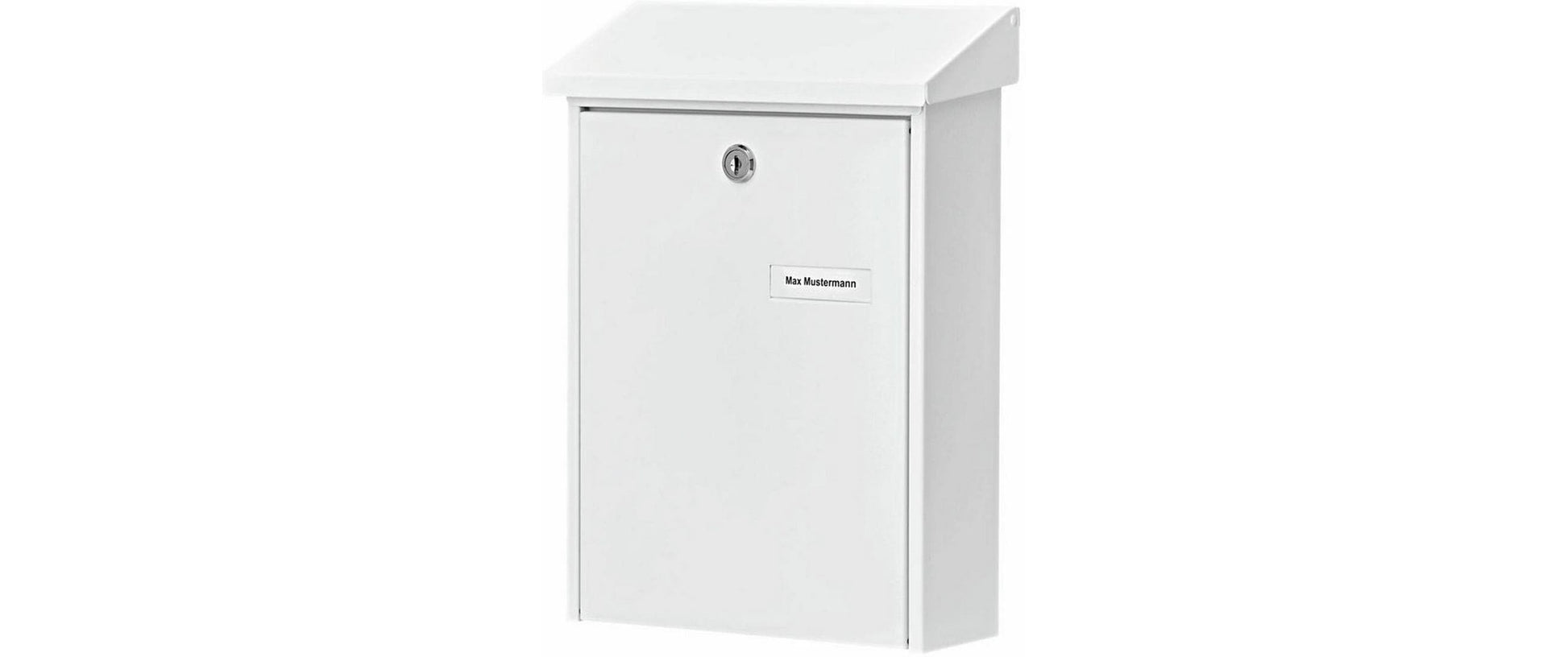 BURG-WÄCHTER Briefkasten – Stahl, weiss, 22,5 × 30,5 × 7,5 cm