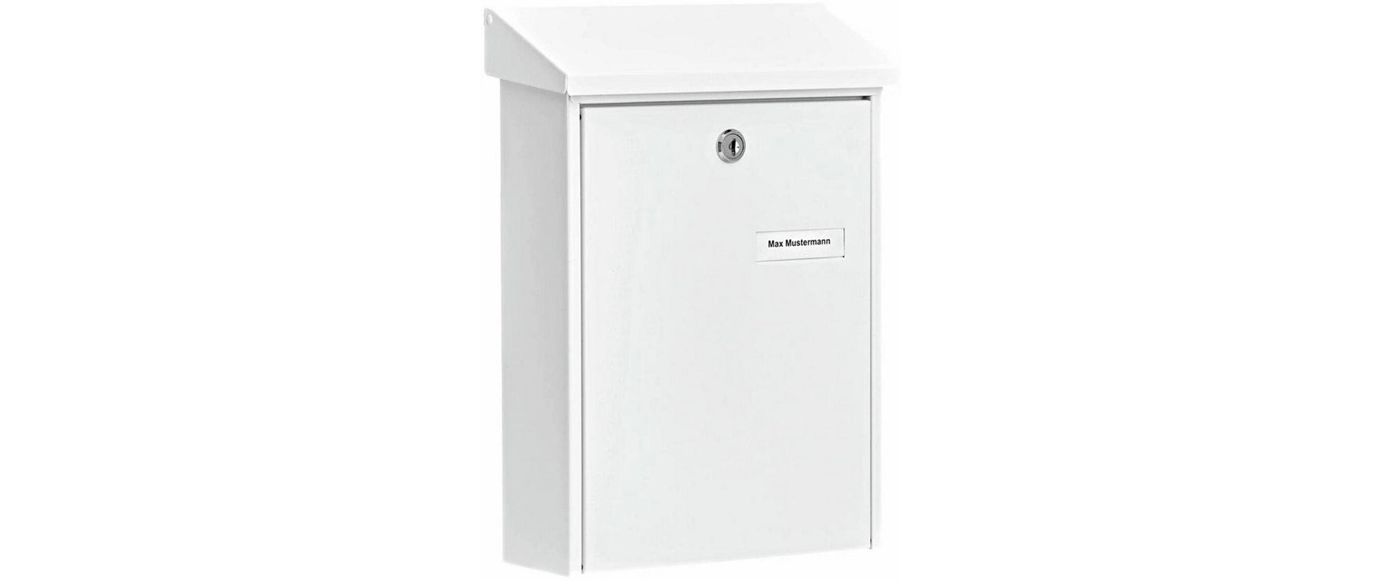 BURG-WÄCHTER Briefkasten – Stahl, weiss, 22,5 × 30,5 × 7,5 cm