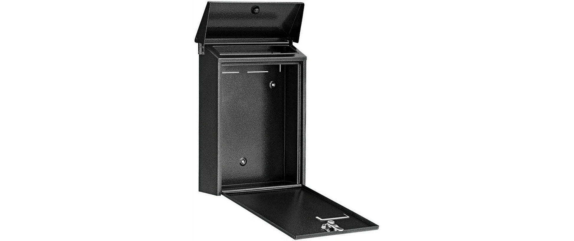 BURG-WÄCHTER Briefkasten – Stahl, grau, 22,5 × 30,5 × 7,5 cm