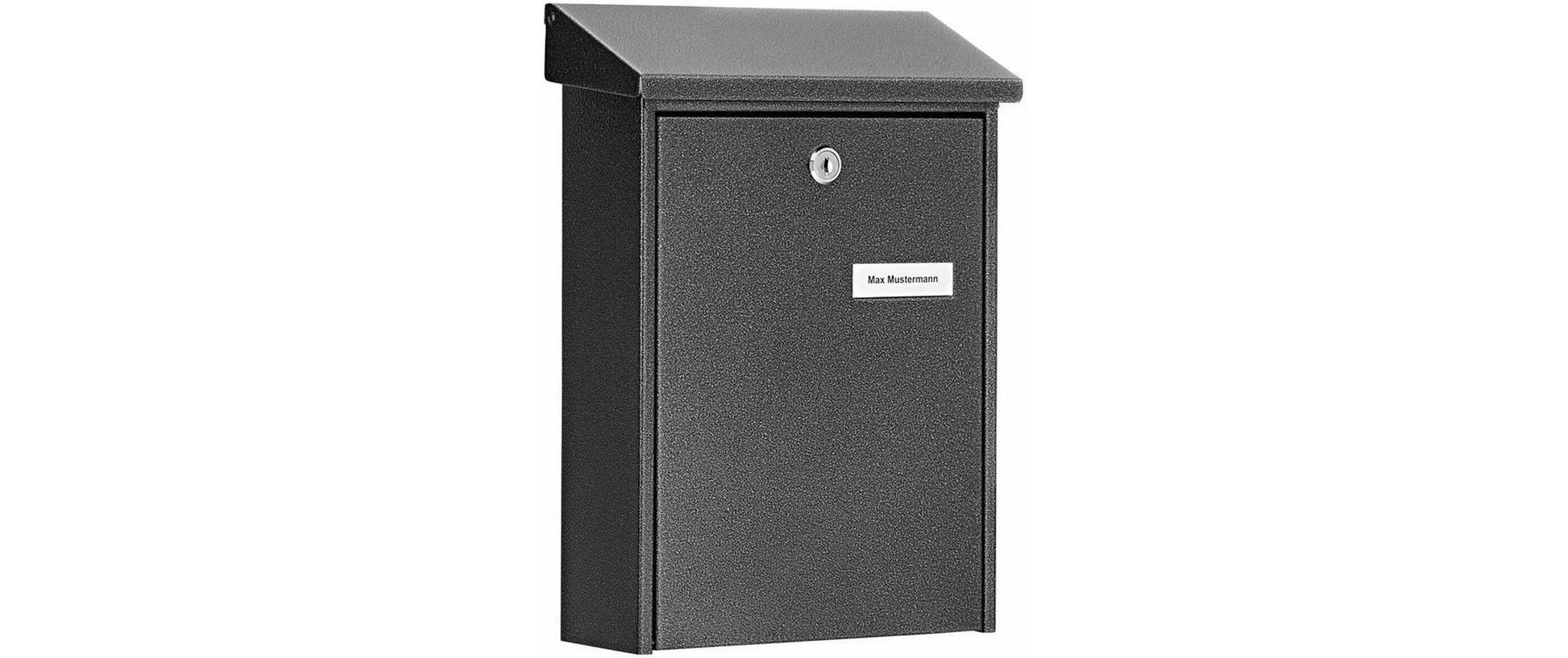 BURG-WÄCHTER Briefkasten – Stahl, grau, 22,5 × 30,5 × 7,5 cm