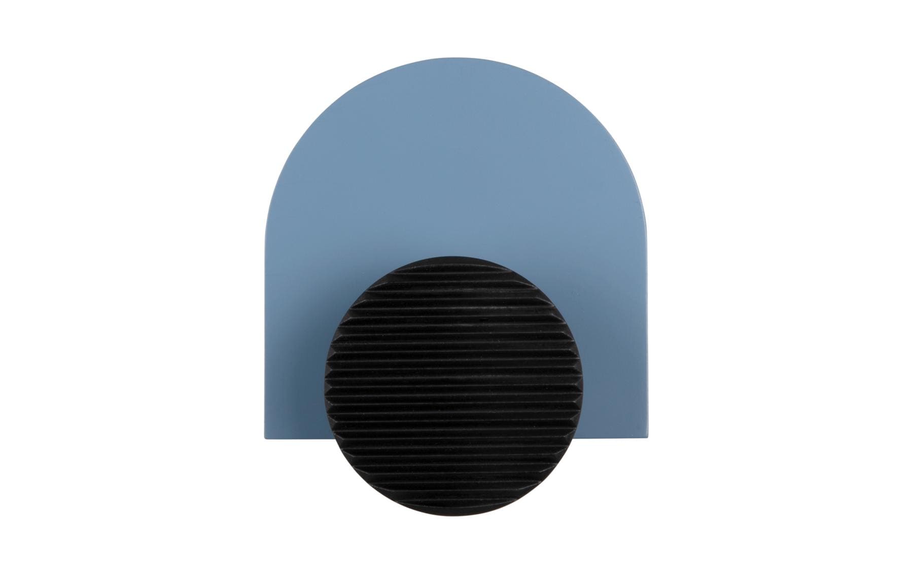 present time PT4277BL Single Knob Haken – MDF – blau/schwarz – 45 × 180 mm