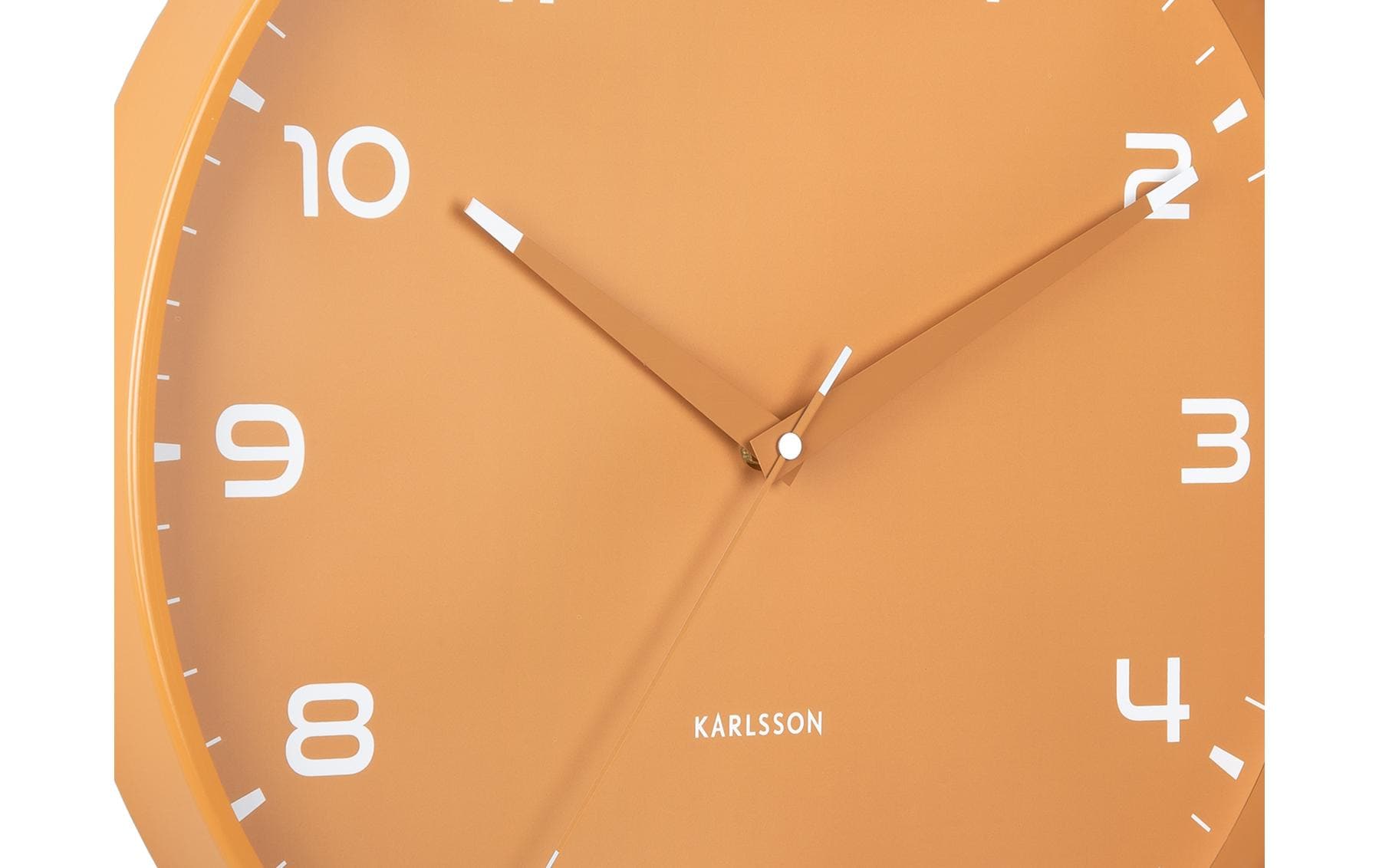 Karlsson Wanduhr Orgullo, Gelb, Aluminium