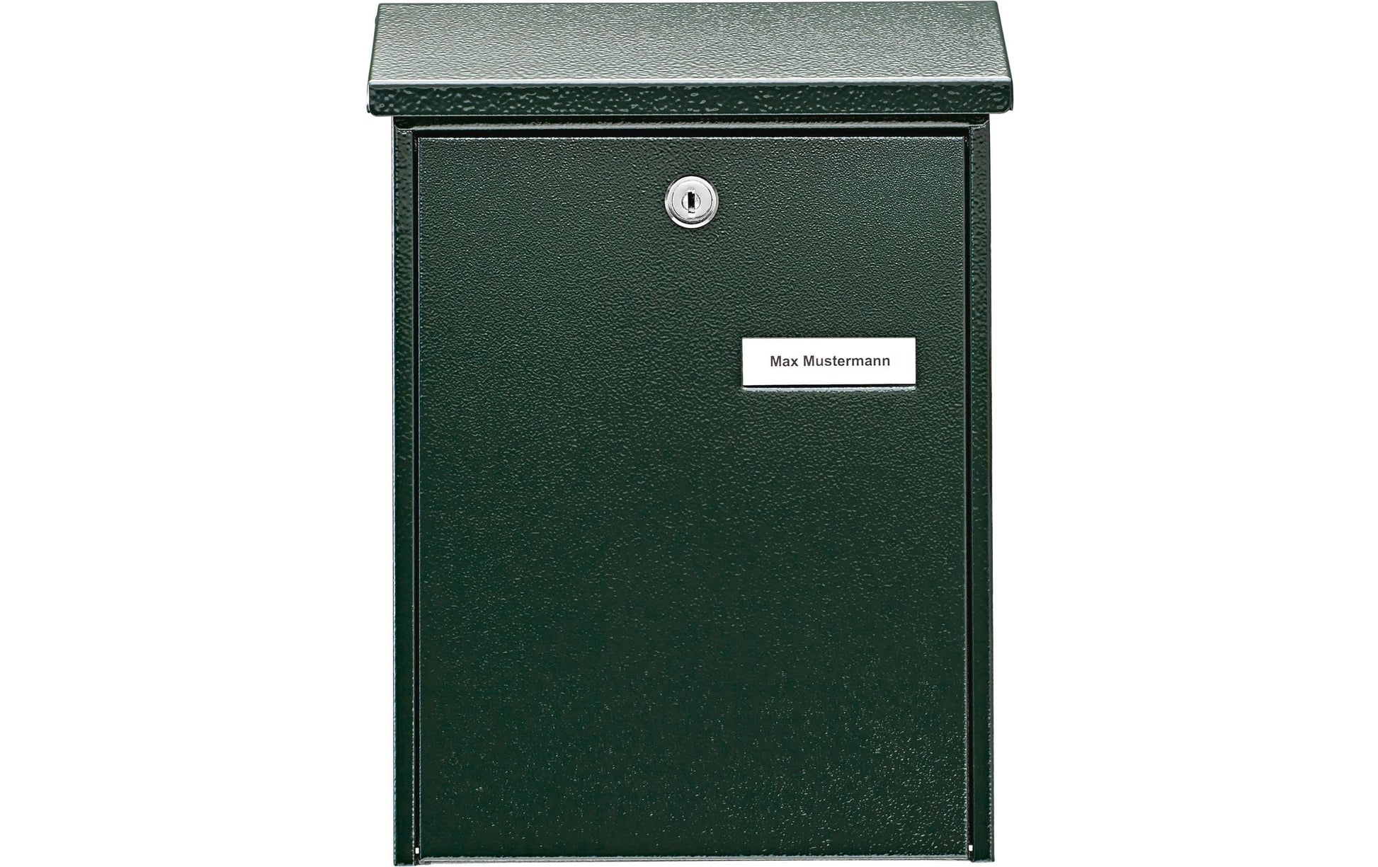 BURG-WÄCHTER Wandmontierter Briefkasten – Stahl, Grün, 22,5 × 7,5 × 30,5 cm