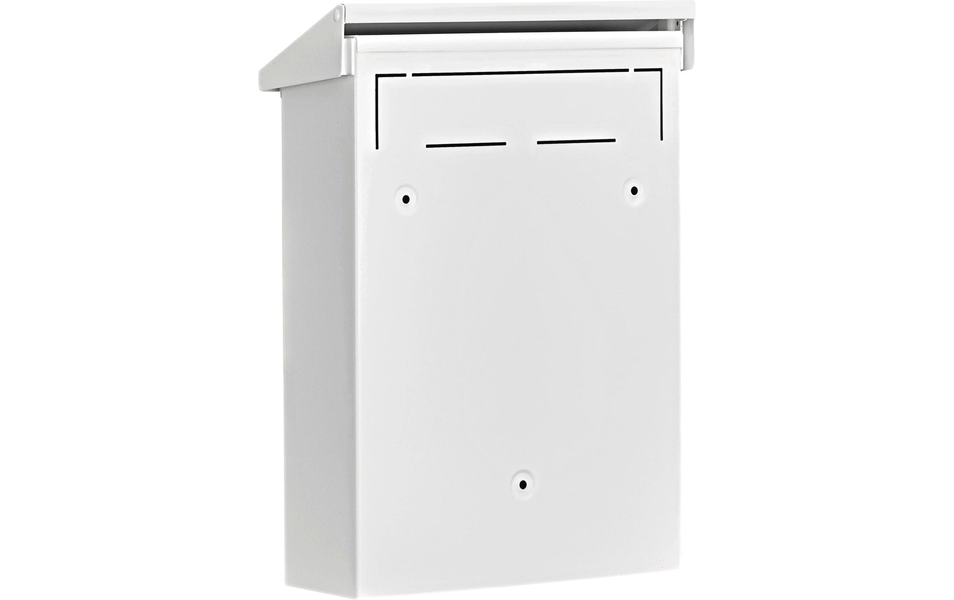BURG-WÄCHTER Briefkasten – Stahl, weiss, 22,5 × 30,5 × 7,5 cm