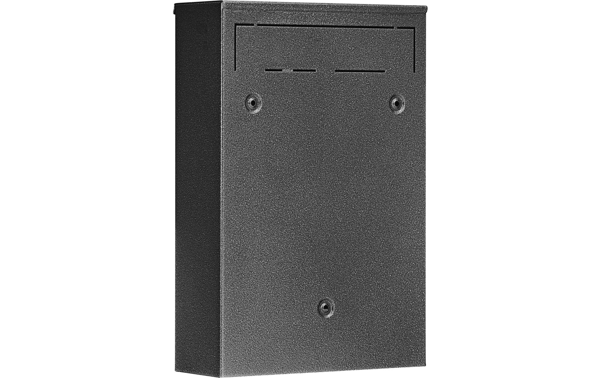 BURG-WÄCHTER Briefkasten Pocket 5871 E – schwarz, Stahl, 21,5 × 31,5 × 7,5 cm, verschliessbar
