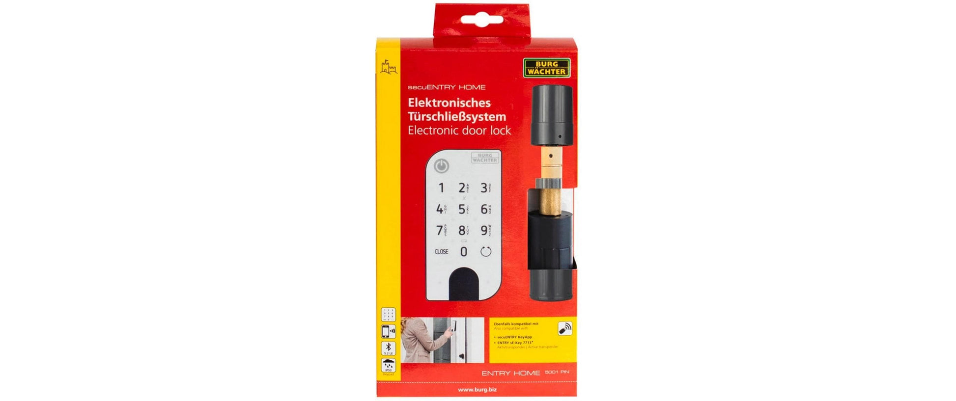 BURG-WÄCHTER Basisset mit Tastatur ENTRYhome 5001 PIN – weiss