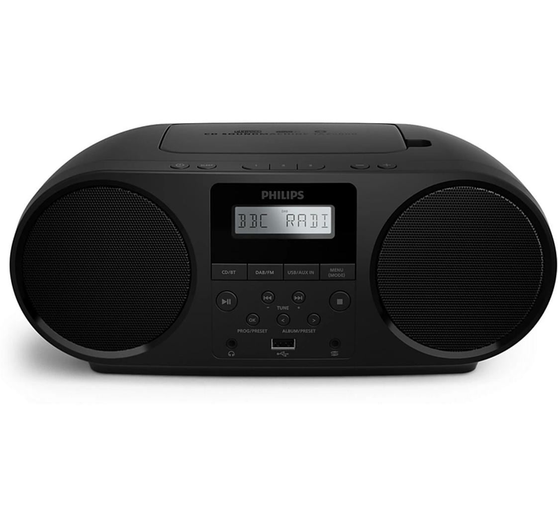 Philips TAZ6000/10 – DAB-/Internetradio – Portabel – UKW, Akkubetrieb – Schwarz