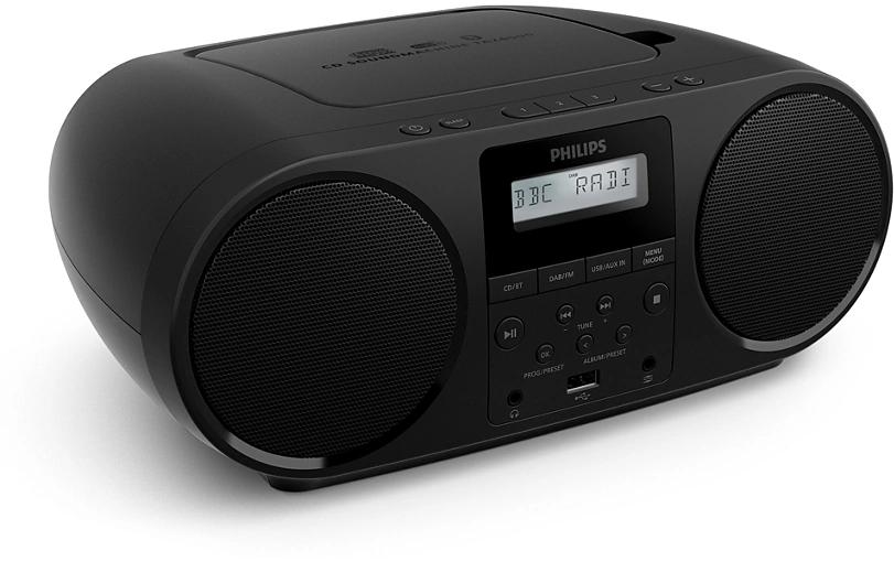 Philips TAZ6000/10 – DAB-/Internetradio – Portabel – UKW, Akkubetrieb – Schwarz