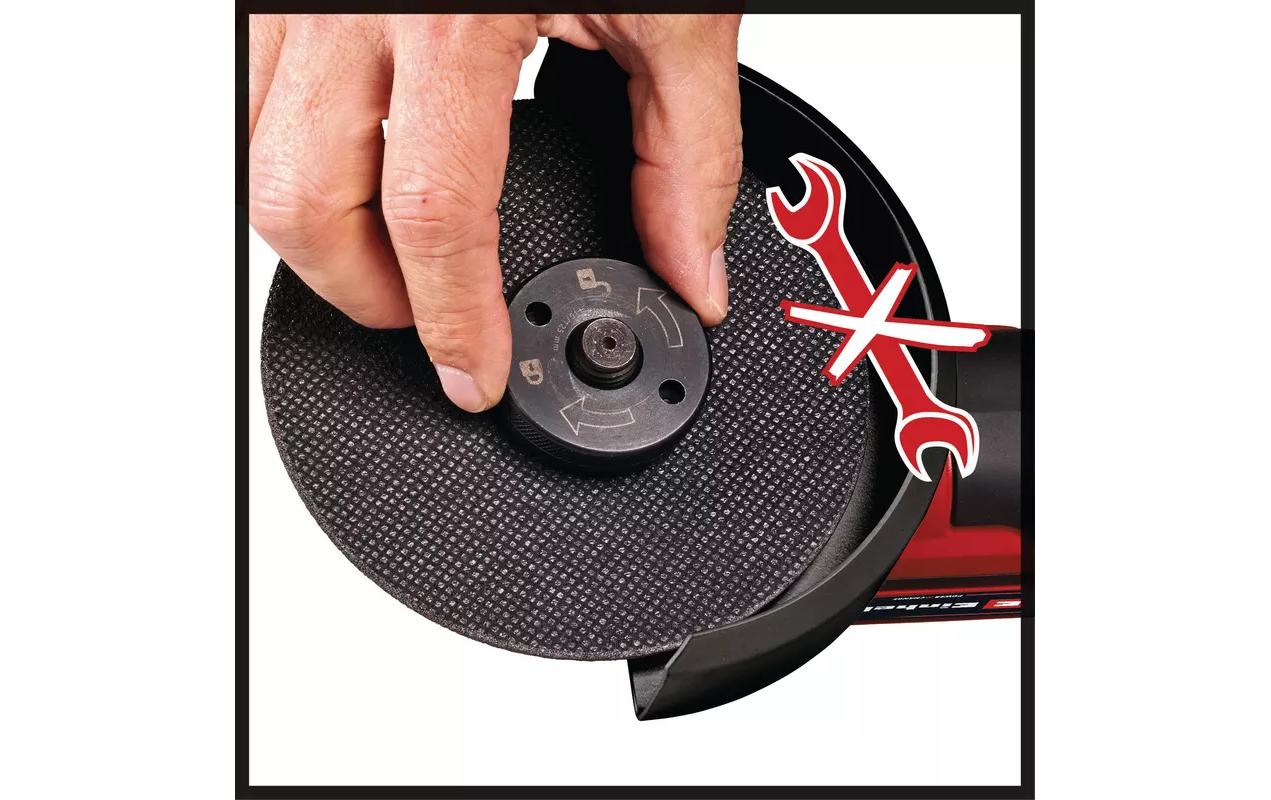 Einhell professional Akku-Winkelschleifer TP-AG 18/125 CE Q Li – 18 V (Power X-Change) – Ø 125 mm – Solo