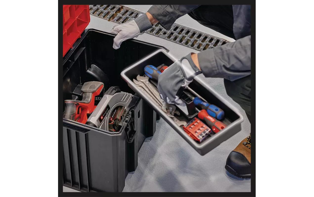 Einhell E-Case M Systemkoffer – bestückt, schwarz