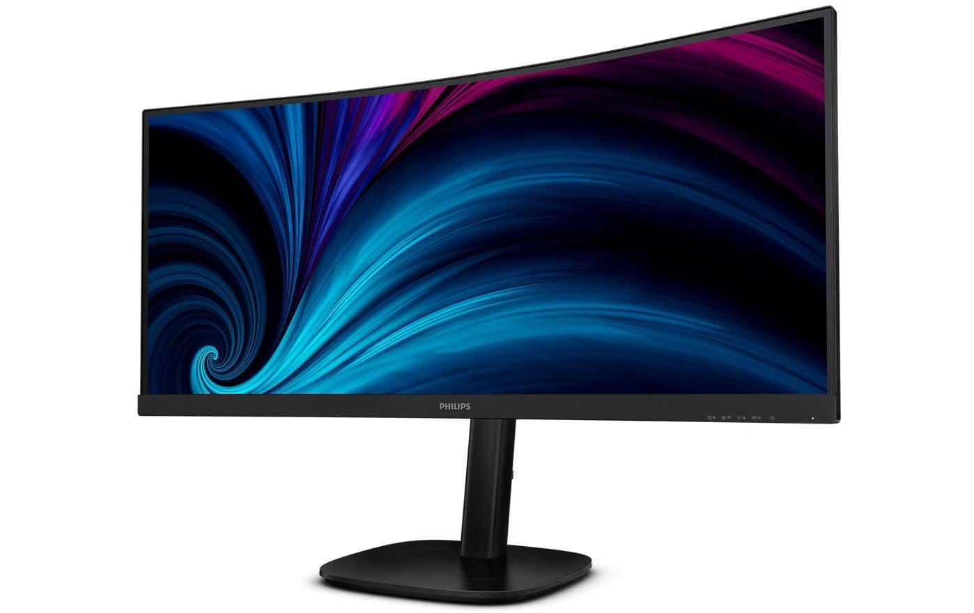 Philips 34B2U3600C/00 – Monitor, 34", VA, 120 Hz, Gebogen, USB-Hub, Adaptive Sync, Lautsprecher, Schwarz