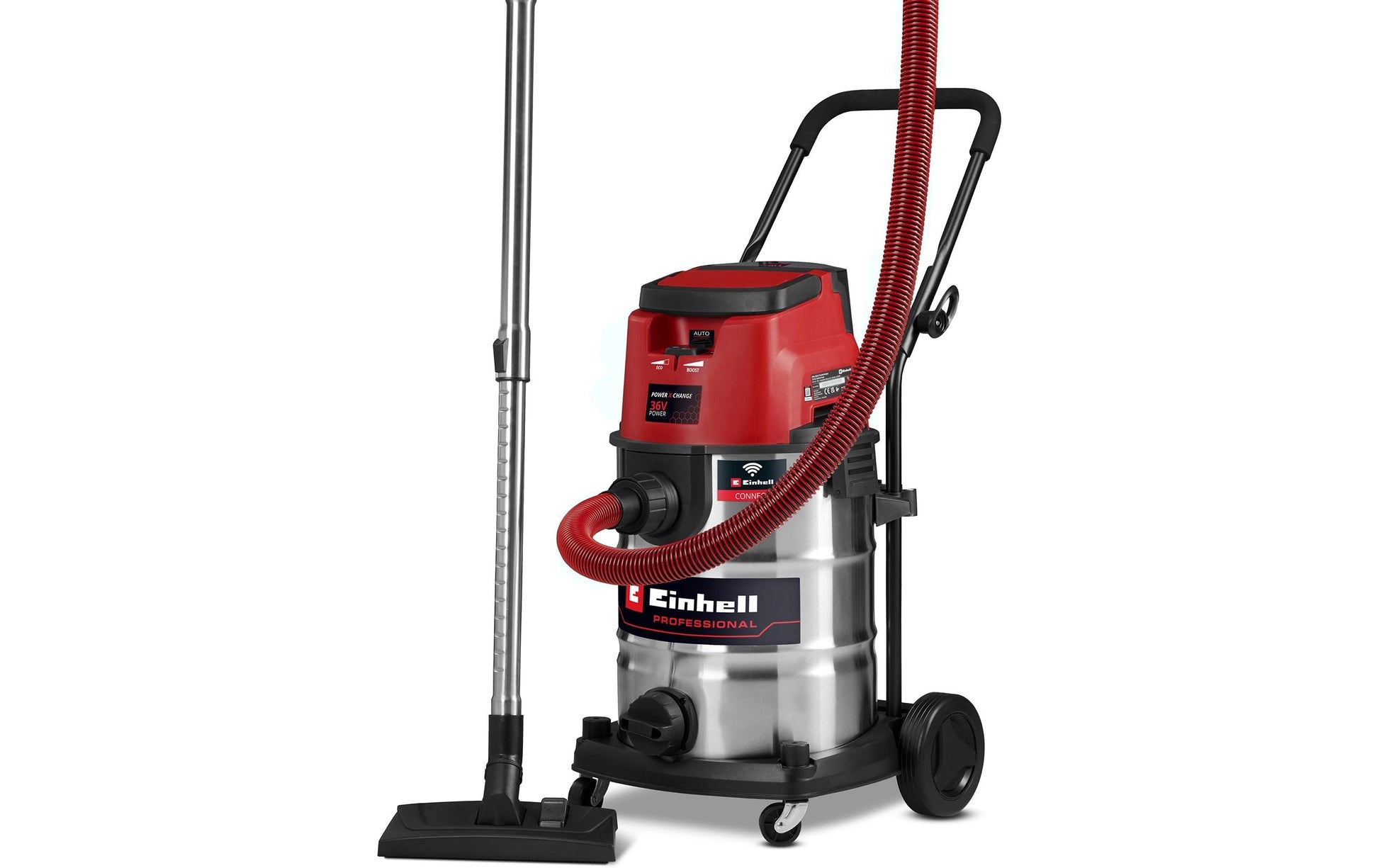 Einhell professional Einhell Nass-/Trockensauger TP-VC 36/30 S Auto-Solo – 2-in-1, 900 W, 30 l, Akkubetrieb