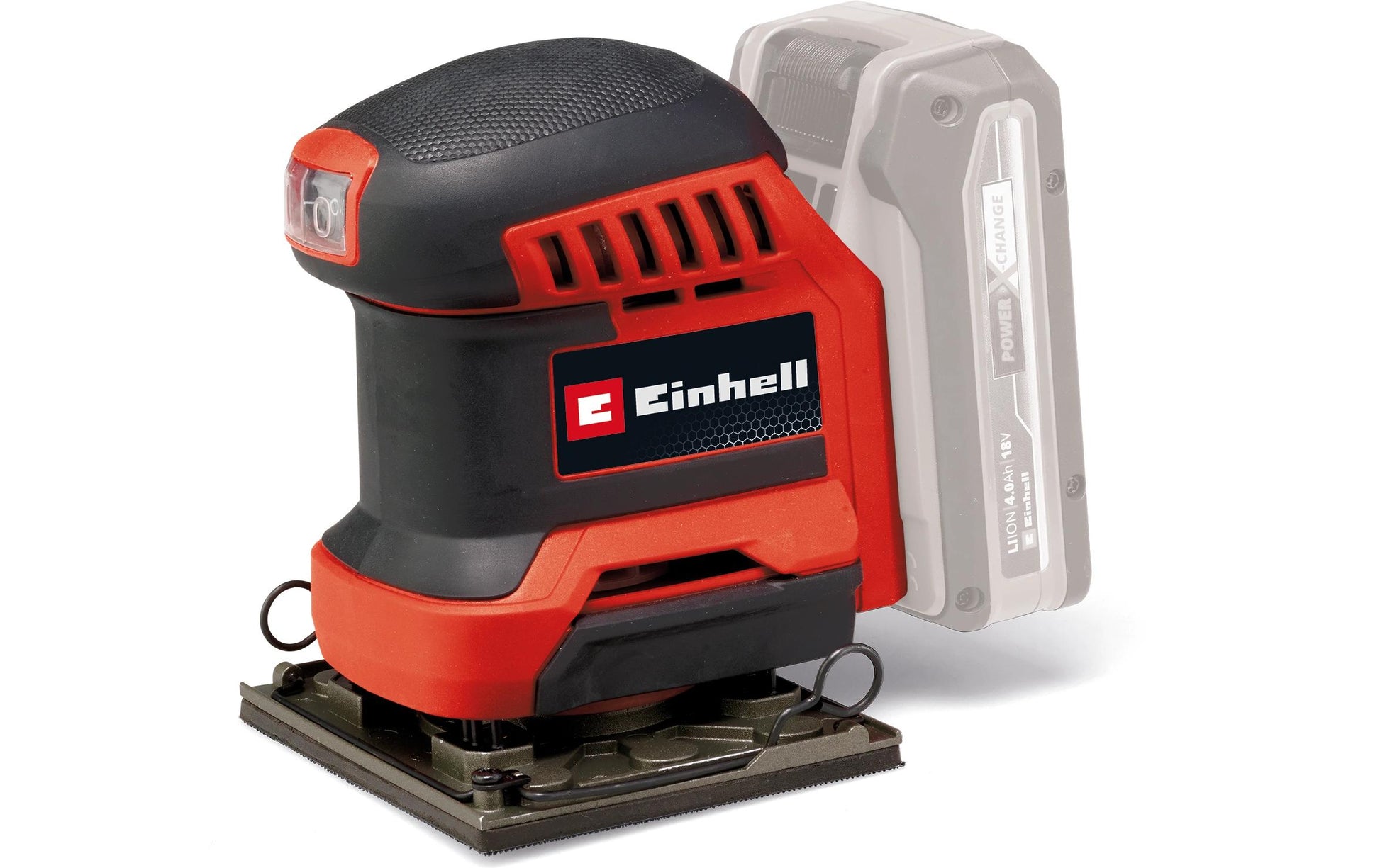 Einhell Akku-Faustschleifer TE-OS 18/113 – 18 V (Power X-Change) – Mikro-Klettverschluss – Solo