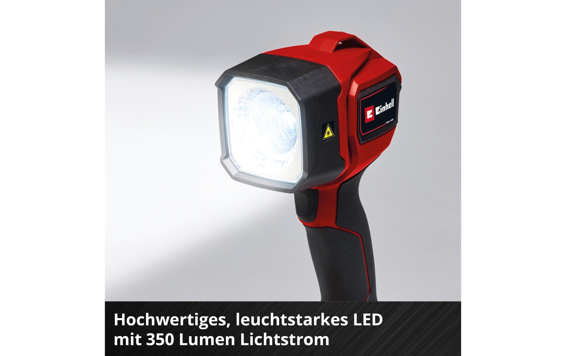 Einhell Taschenlampe TC-CL 18/350 Li - Solo – Akku (Power X-Change) – Rot