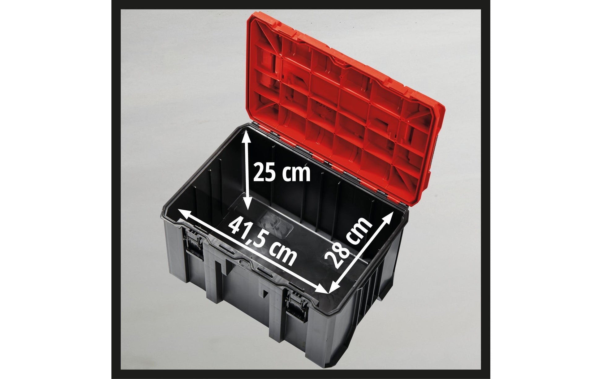 Einhell E-Case M Systemkoffer – bestückt, schwarz