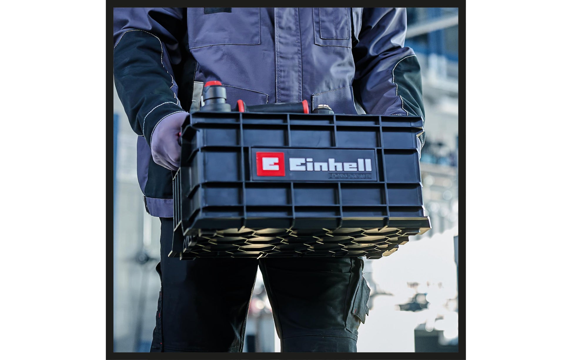Einhell Systemkoffer – bestückt, schwarz