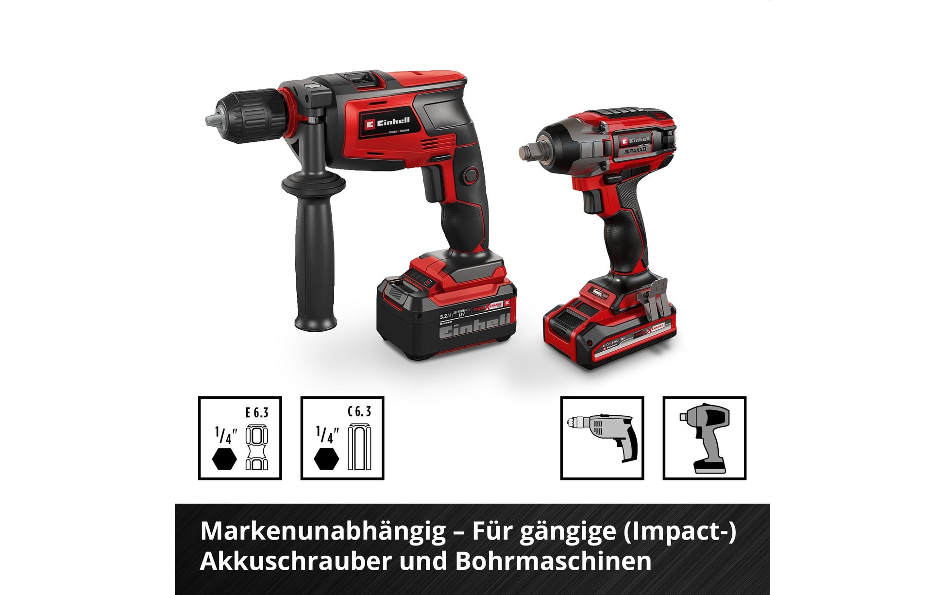 Einhell Bohr- & Bit-Set 28-tlg. Sechskant – in Kassette