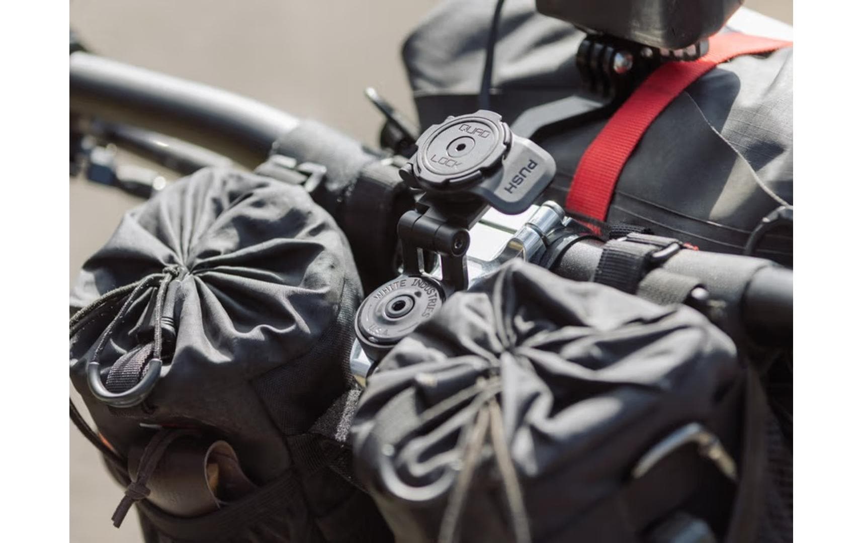 Quad Lock – Fahrradhalterung, Lenker, neigbar – universal – Schwarz