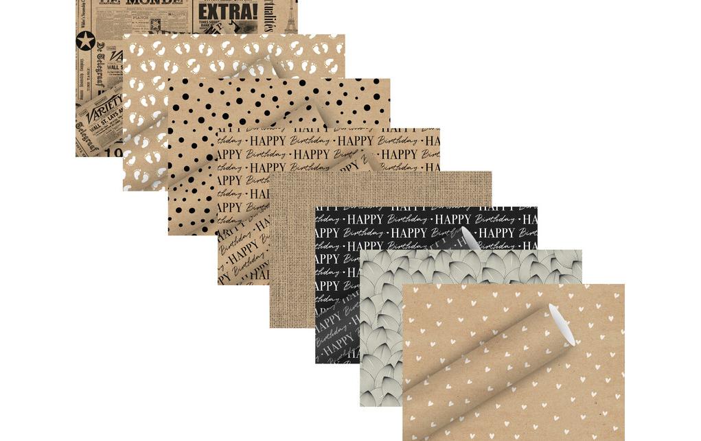 Braun + Company Geschenkpapier Rolle Everyday By Nature – News – 70 g/m² – 700 × 2000 mm