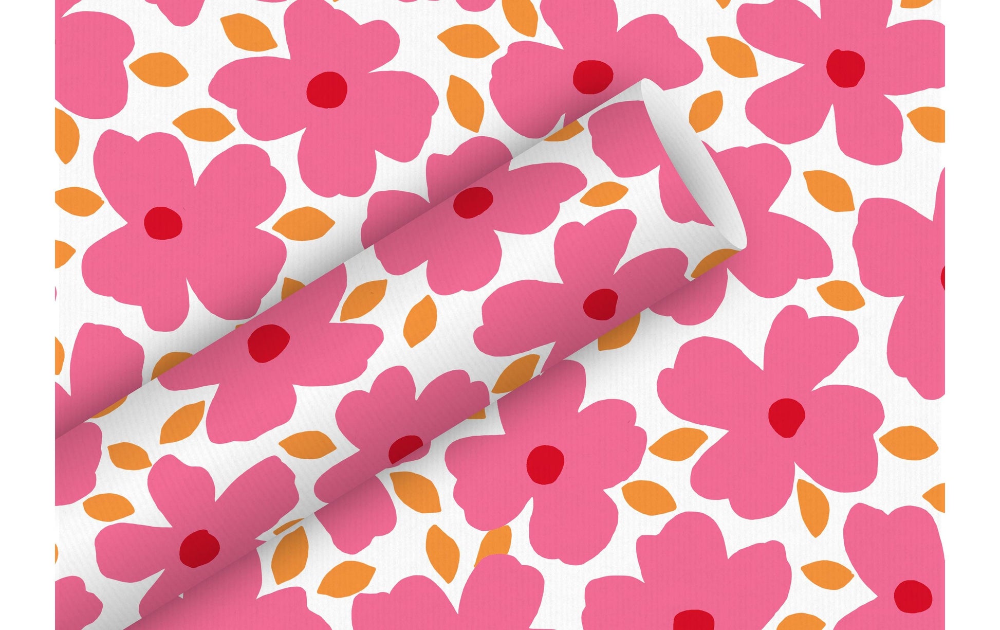 Braun + Company Geschenkpapier Rolle – Poppy Pop Candy – Papier – 70 cm × 2 m – Pink