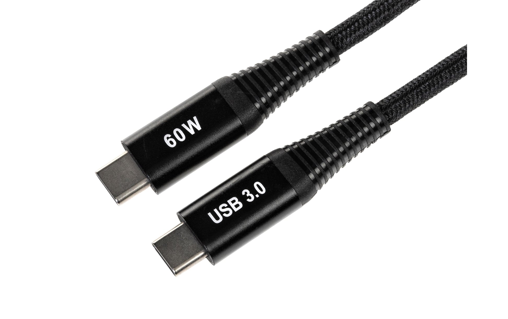 ONIT USB-C auf USB-C Kabel – USB 3.2 Gen 1 (5 Gbit/s) – 0,5 m – PD 60 W – Textilmantel – Schwarz