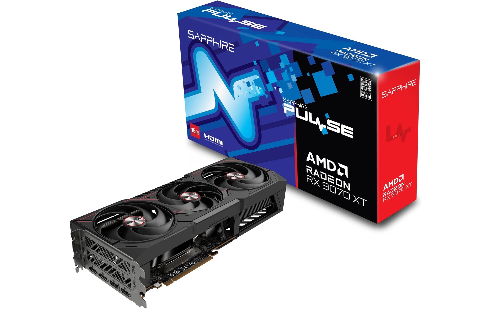 Sapphire PULSE – Radeon RX 9070 XT 16 GB GDDR6, PCIe 5.0