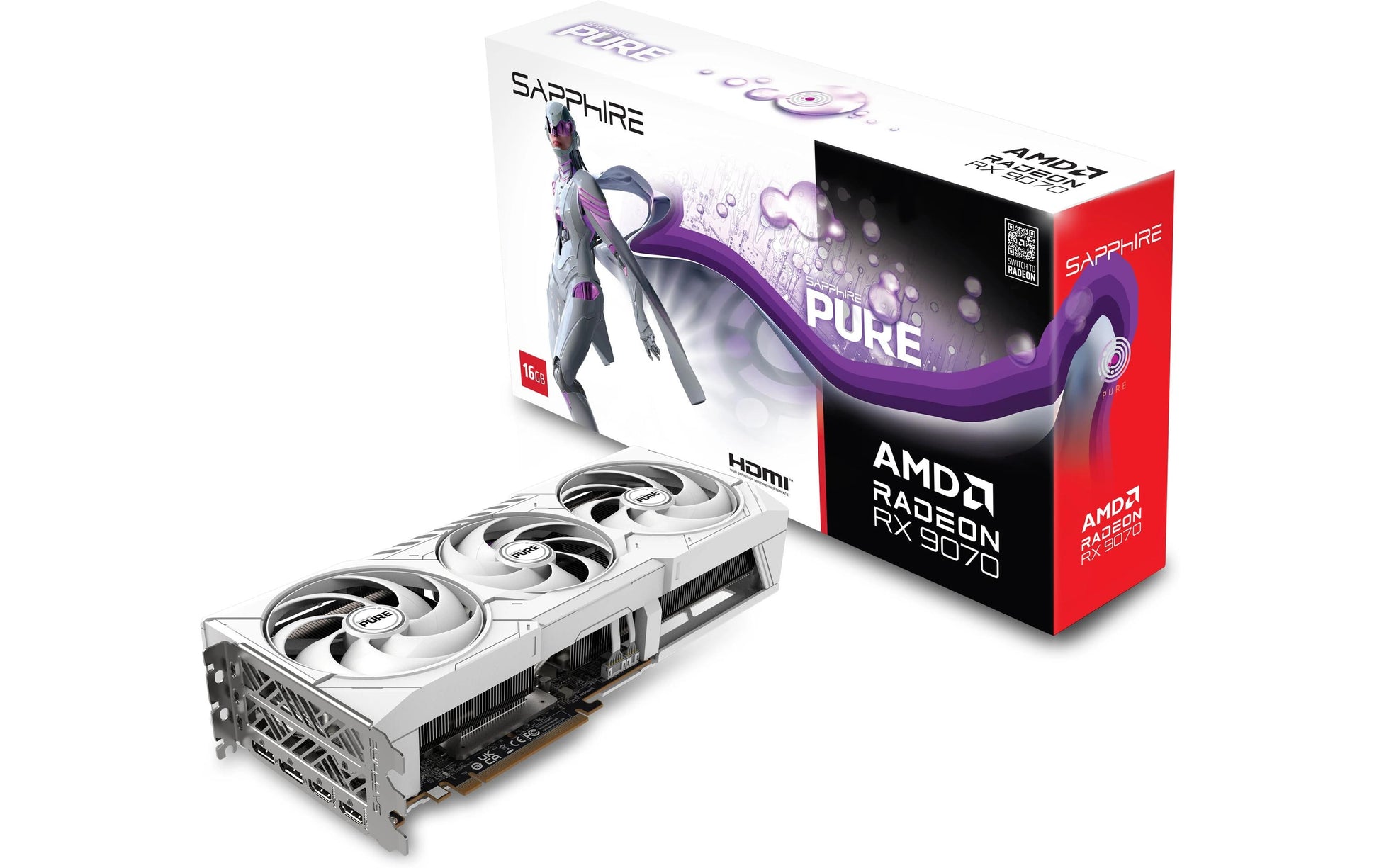 Sapphire Radeon RX 9070 – 16 GB GDDR6, PCIe 5.0
