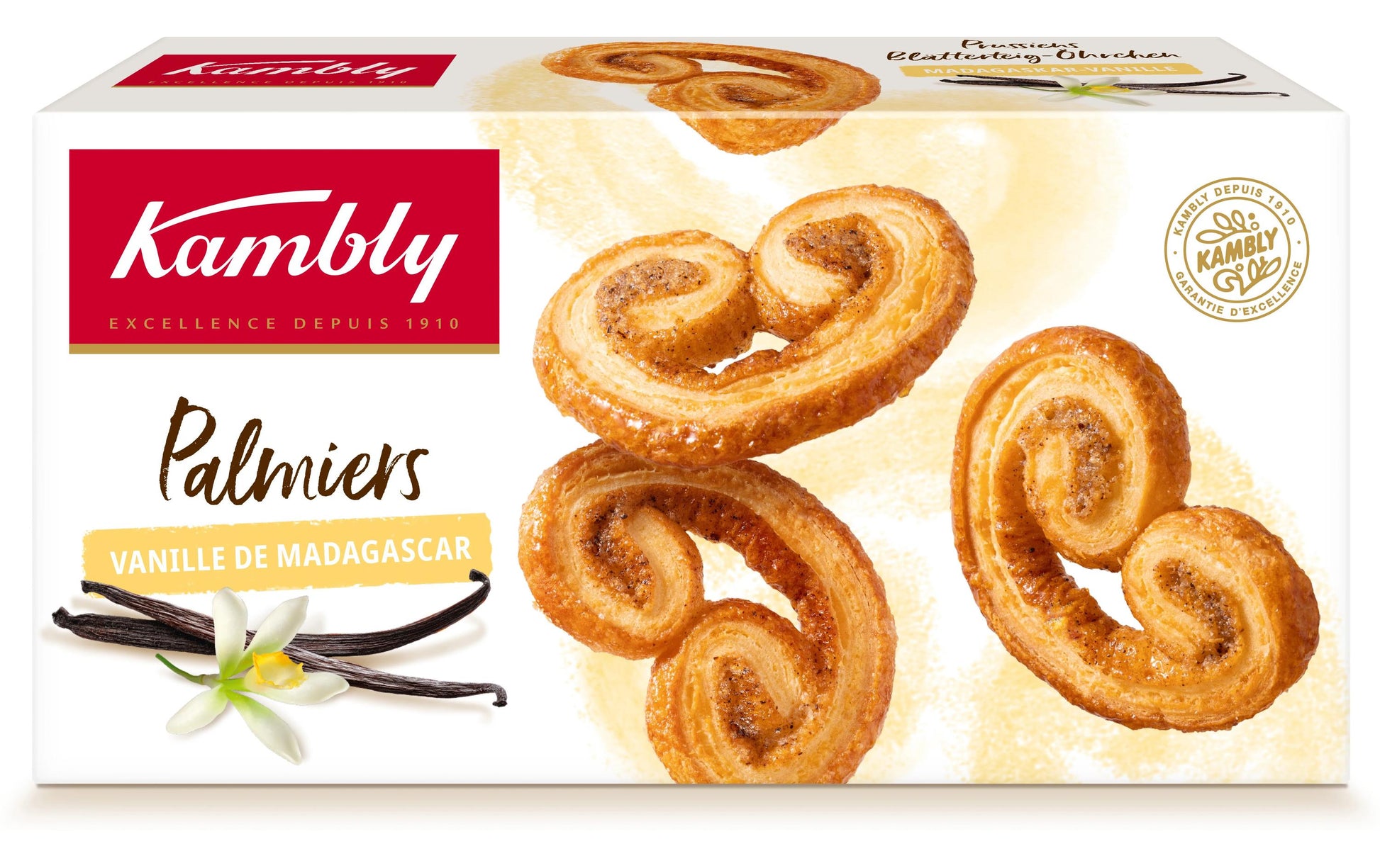 Kambly Palmiers Guetzli – Vanille – 100 g