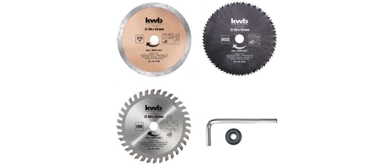 Einhell Kreissägeblatt 89 mm – für Holz – 5-tlg.