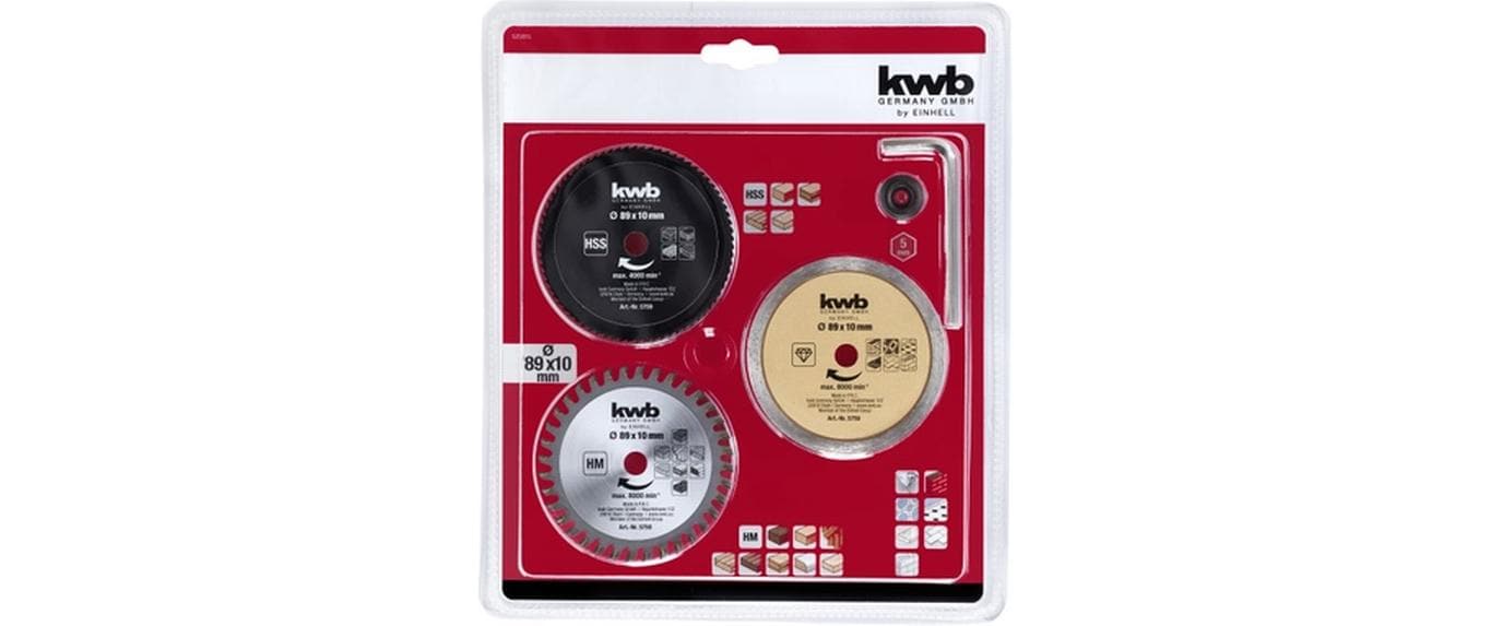 Einhell Kreissägeblatt 89 mm – für Holz – 5-tlg.