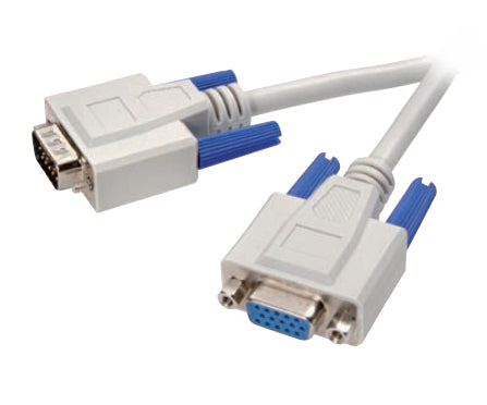 Vivanco VGA Verlängerungskabel (D-Sub M–F) – 1,8 m – Weiss