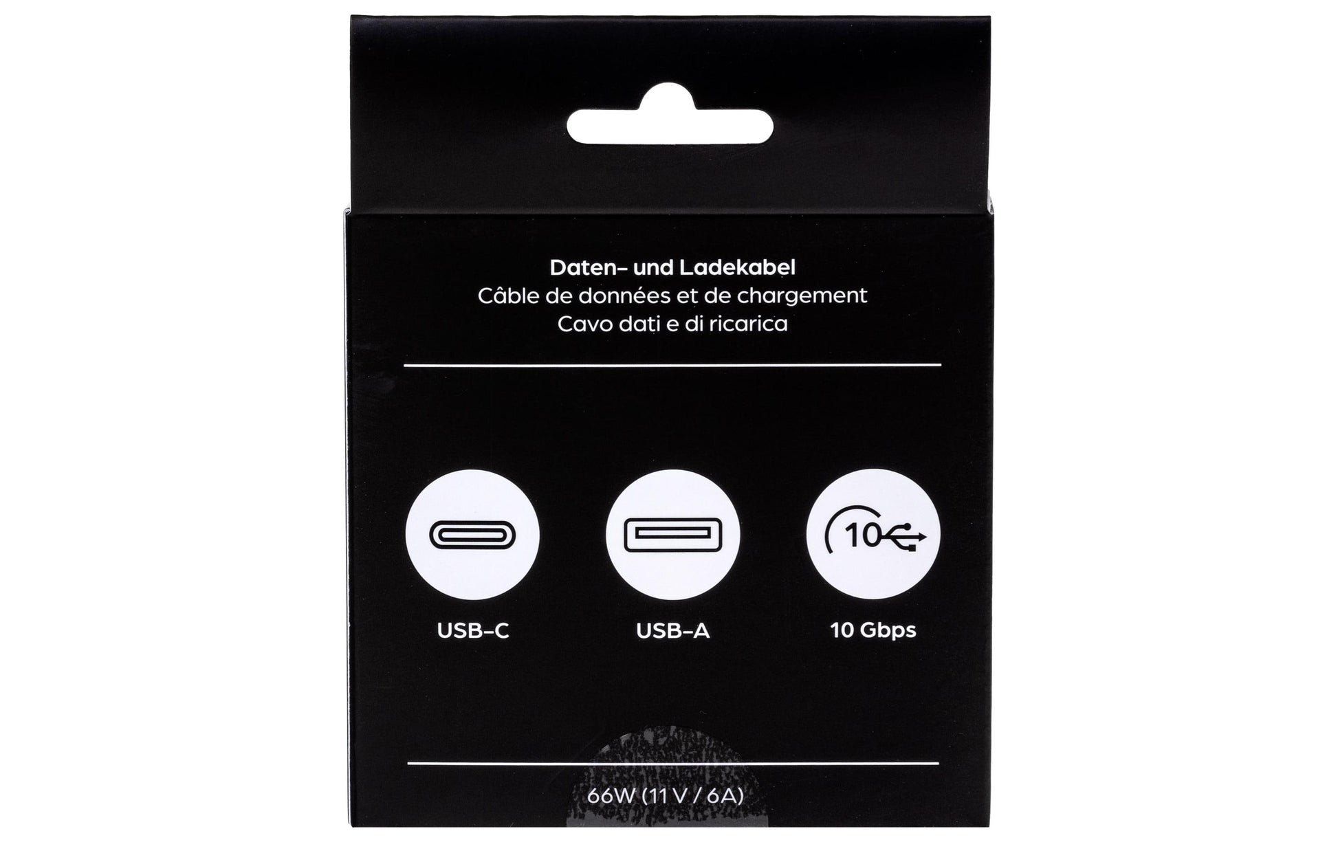 ONIT USB-A auf USB-C Kabel – USB 3.2 Gen 2 (10 Gbit/s) – 0,5 m – PD 66 W – Textilmantel, Verstärkt – Weiss