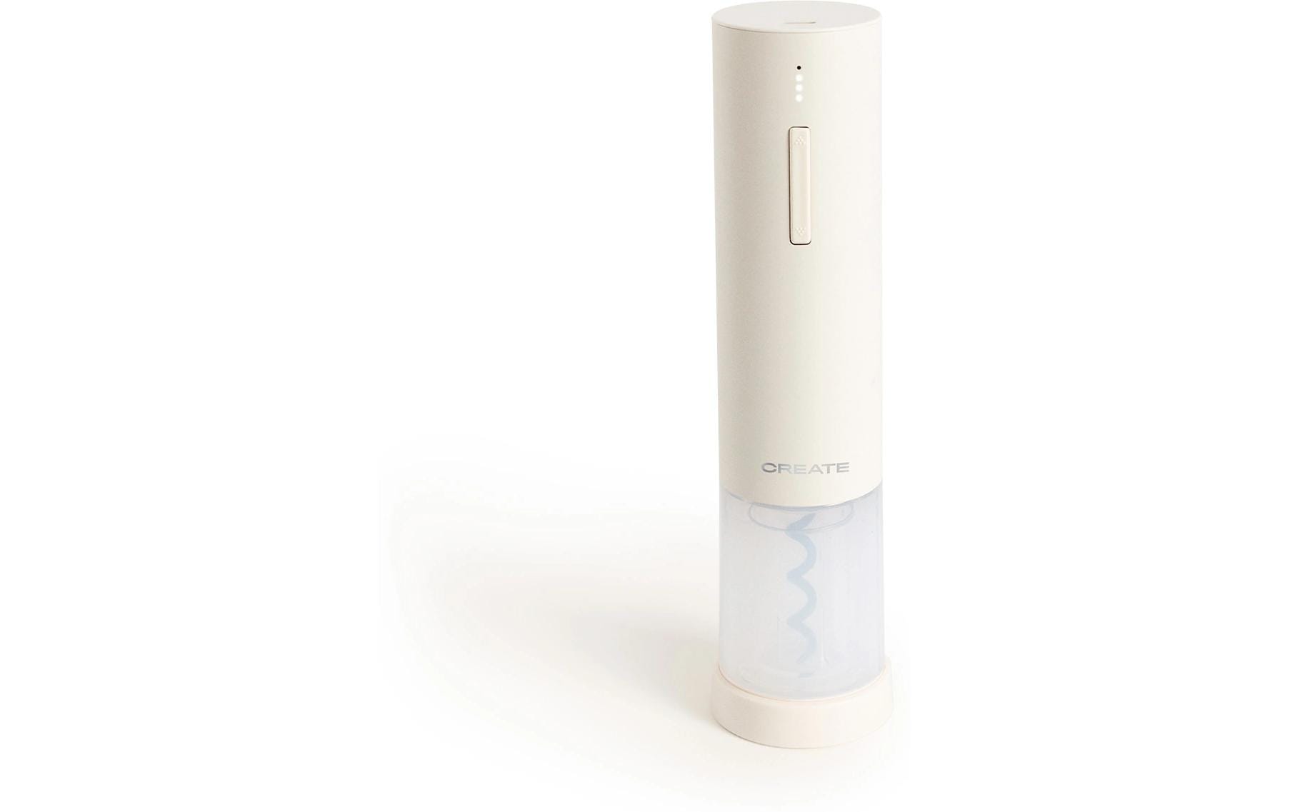 Create Elektrischer Korkenzieher – 4-teilig, Kunststoff, Creme
