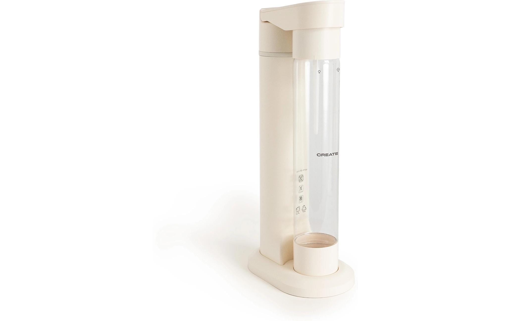 Create Sodamaker Studio Wassersprudler – inkl. 1 Flasche (Glas), Creme