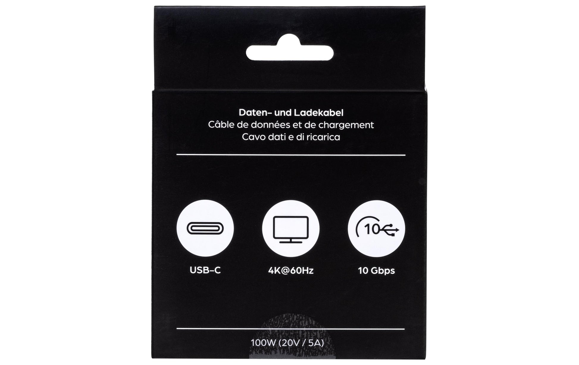 ONIT USB-C auf USB-C Kabel – USB 3.2 Gen 2 (10 Gbit/s) – 0,5 m – PD 100 W – Textilmantel – Weiss